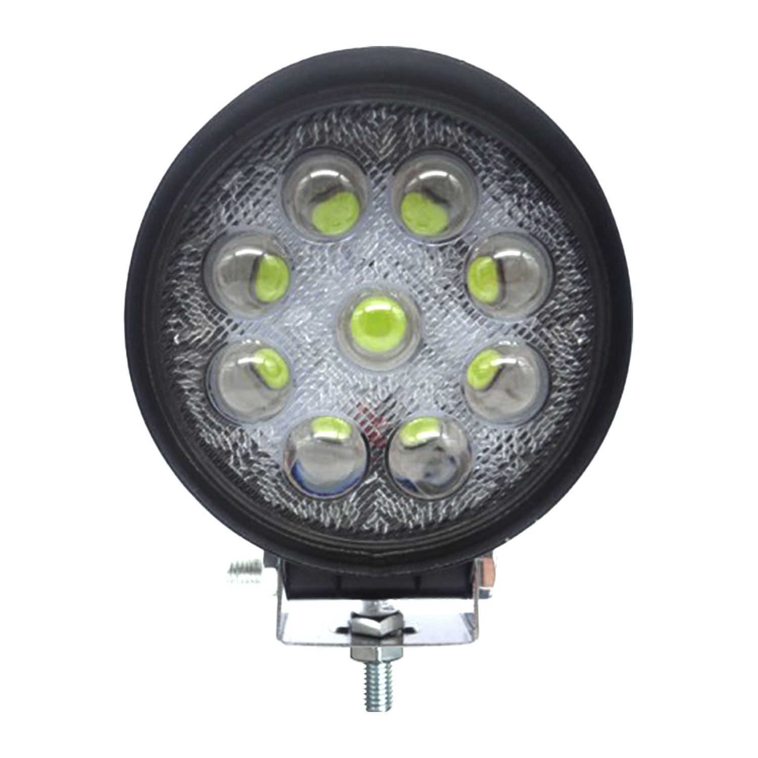 4 pulgadas ronda LED27W luz de trabajo lámpara de coche proyector lámpara de vehículo todoterreno modificado lámpara de coche lente convexa 27W55 grueso