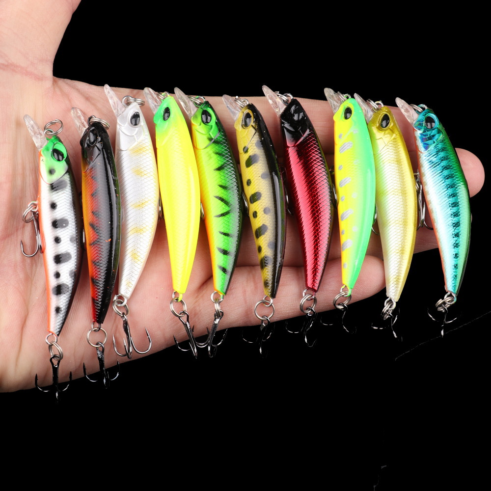 10g Weight Plastic Material Fish Pattern Unisex Gender 6.5cm Outdoor Fishing Artificial Minnow Lure Bait Wholesale 3