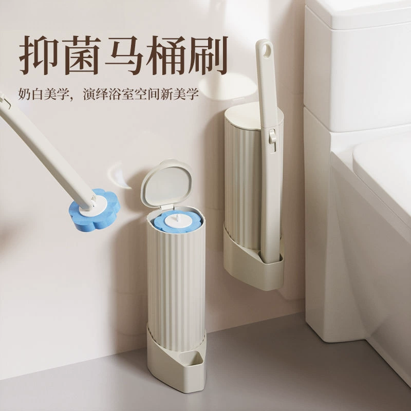 Disposable toilet, hygienic changeable wall brush