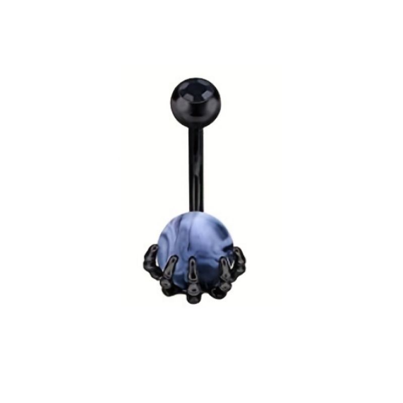 Heart Moon Navel Ring 316L Surgical Steel Belly Button Ring Dangle Planet detail image 11