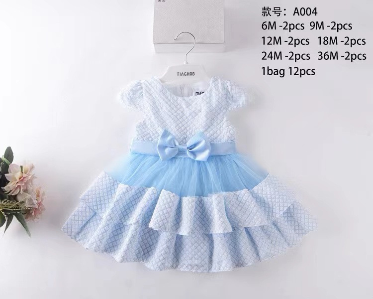 Vestido de Princesa con Mariposa para Bebé de Algodón con Lazo image 6