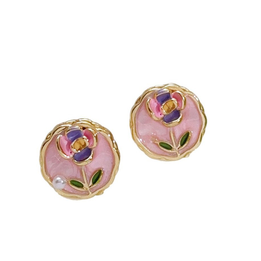 Pendientes de perlas Zhuji, temperamento blanco francés, pendientes antiguos, desplazamientos diarios, lujo ligero, joyería de orejas de alta gama al por mayor