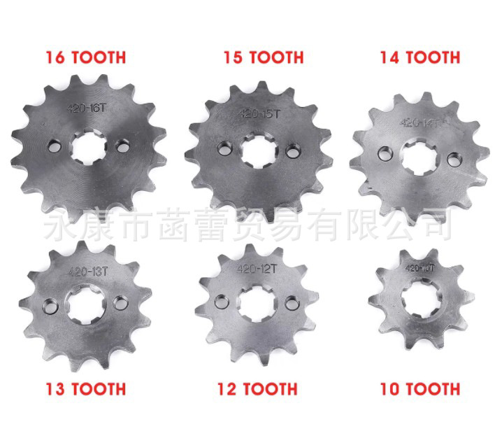 Off-road motorcycle ATV front sprocket 428 large hole 20mm small sprocket engine front Pinion