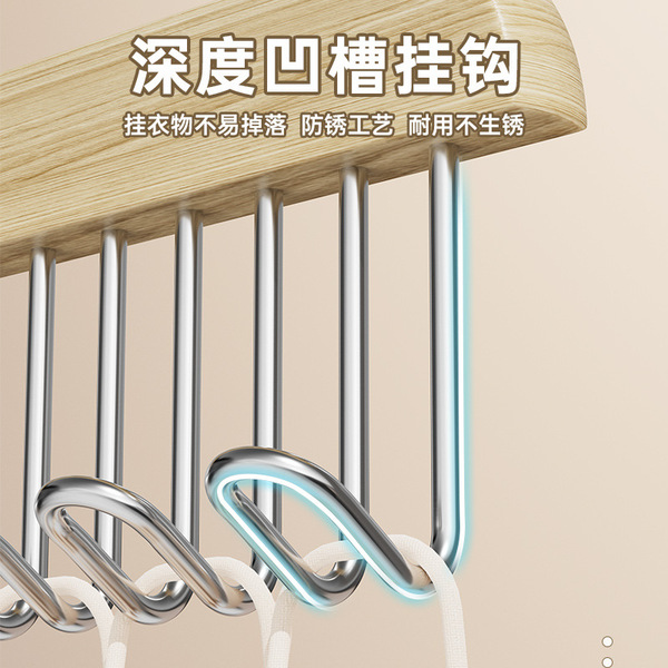 Hanger from natural wood
