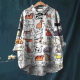 2025 Explosions Summer Women's New Amazon AliExpress Loose Printed Round Neck Casual plus size Shirt 330