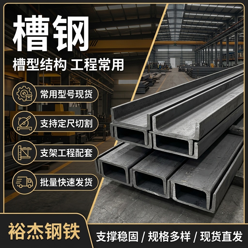 广东镀锌槽钢低合金型材幕墙U型槽U型钢六米定尺结构用钢工程配送