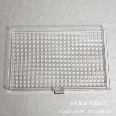 Dırnaq bəzəkləri grid drawer organizing jewelry box transparent