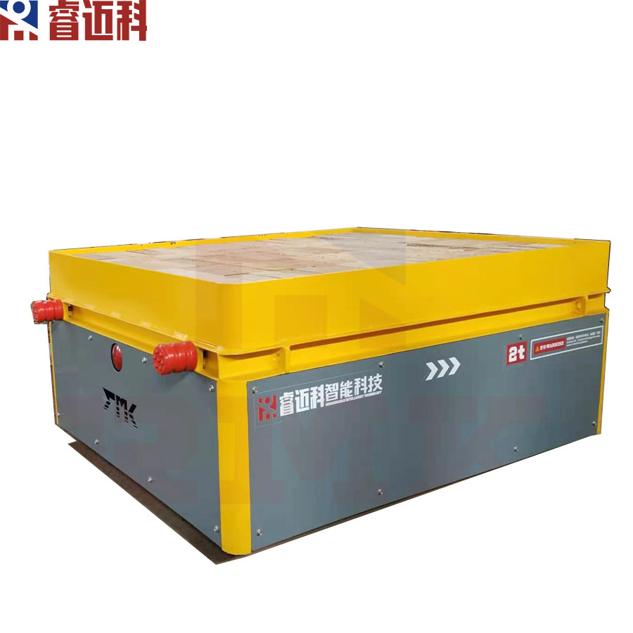 动力电池供电地轨小车 自动导航移动轨道平车 执行限速可调运输车