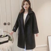 毛呢外套女中长款韩版2025新款春秋学生赫本风显瘦百搭呢子大衣女