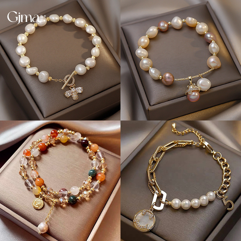 Real Gold Electroplated Zircon Bee Butterfly Bracelet Fashion High Sense Bracelet French Retro Light Luxury Jewelry Wholesale Women