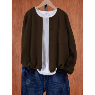 X 47908 Retro loose cotton cardigan �͹Ō����޾��_���羳