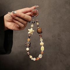 貓咪海星手機掛鏈ins個性手作時尚女士手腕掛飾手機殼掛件串珠鏈