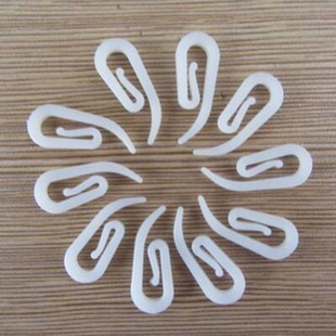 Cross-Border Hot Selling 100 Pieces of Curtain Accessories Curtain Plastic Hooks Curtain Hook Buckle White Plastic Bag Curtain Hooks