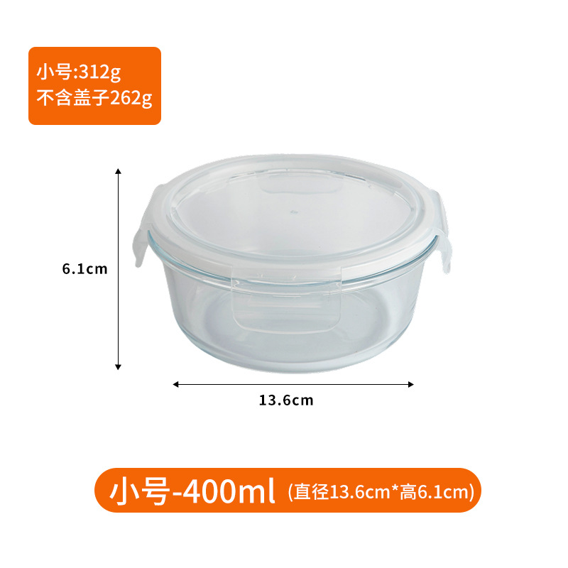 400 ml de círculo transparente sin poros ordinarios