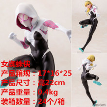 手办批发 寿屋 1/7 女蜘蛛侠 格温 斯黛西 盒装手办公仔摆件模型