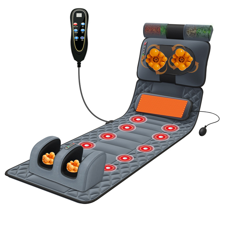 Massage Mattress, Full-Body Multi-Functional Cervical Spine Massager, Fully Automatic Household Electric Heating Smart Airbag Massage Cushion
