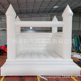 White Inflatable Kidsren's Trampoline Wedding Castle Birthday Party Proposal Photography Props European and American Birthday Gifts