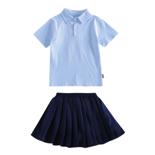 Preschool Summer Uniform 2024 New First Grade Student School Uniform Set Academic Style Children's Short Sleeve Class Attire