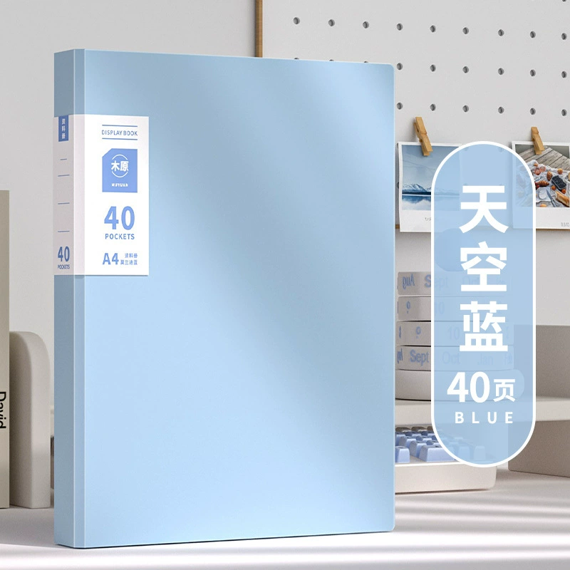 Папка Morandi Data Book A4 с листами, 60 страниц, хранение постеров, коллекционная многолистовая