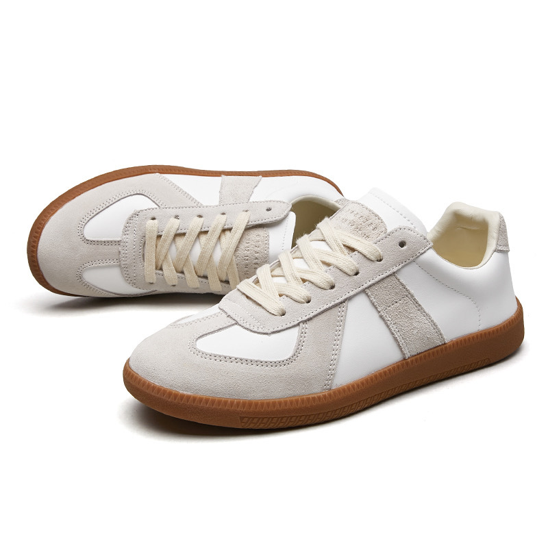 Putian Dexun zapatos retro cuero Forrest zapatos de cuero para hombres diseño de nicho zapatos de skate casuales todo fósforo transpirable de corte bajo
