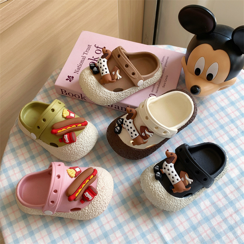 Eav Children's Clogs Wholesale Home Non-Slip Thick-Soled Boys and Girls Cartoon Three-Dimensional Cartoon Pattern Toddler Slippers
