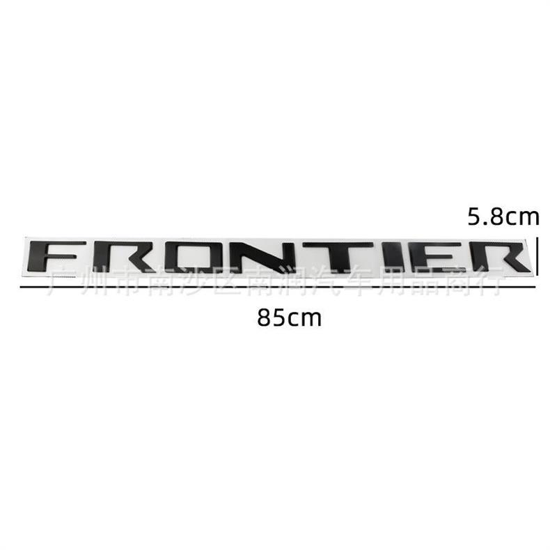 Suitable for Nissan FRONTIER tail box emblem, ABS pickup truck modification sticker, recessed emblem, plastic sticker
