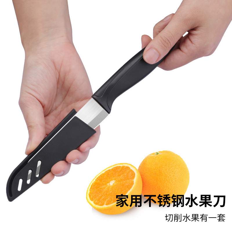 Oficina de raspado dormitorio de estudiantes fábrica de cuchillo de acero inoxidable venta directa cuchillo de fruta regalo dibujos animados domésticos