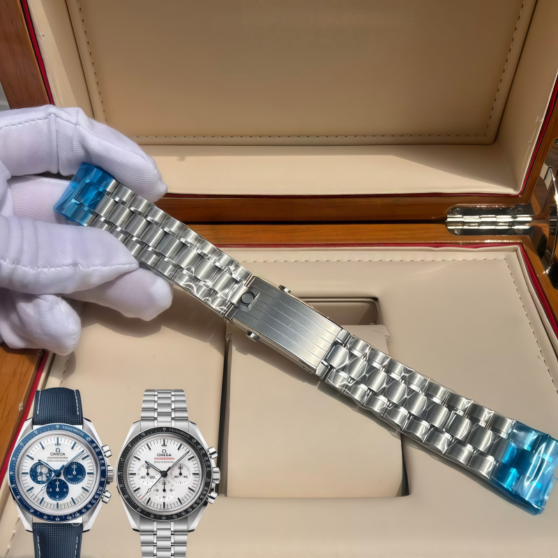Suitable for Omega Speedmaster steel band Snoopy Moonwatch strap 310.32 watch chain 42 racing chronograph