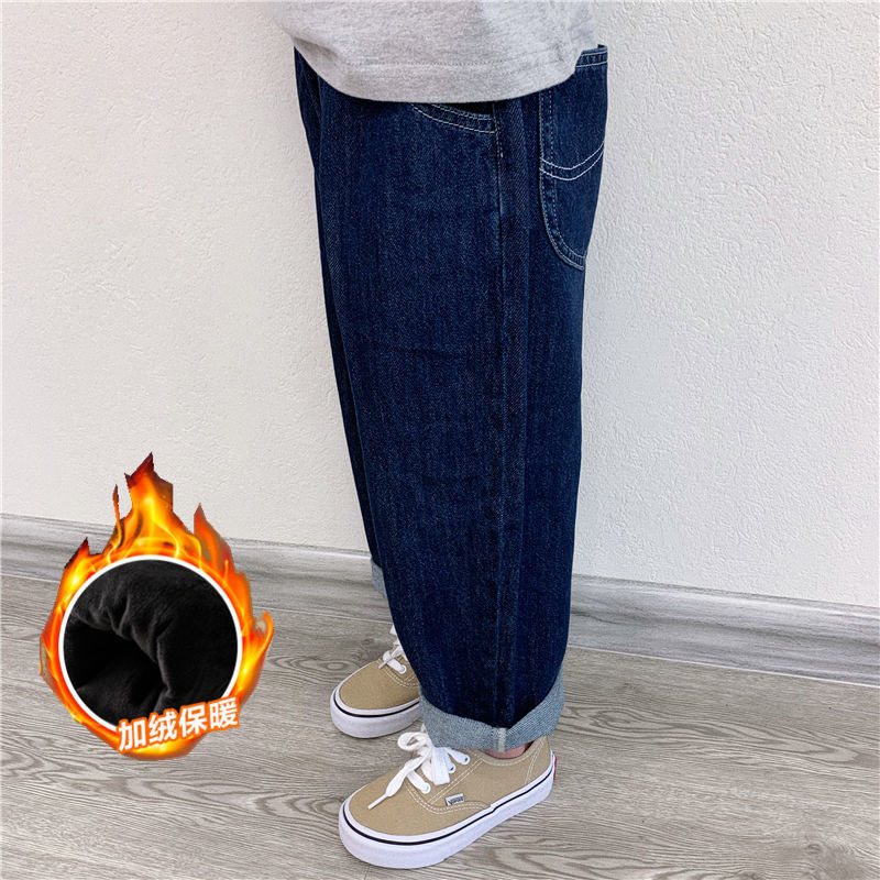 Nuevo estilo de primavera para niños y niñas vaqueros sueltos, pantalones infantiles, pantalones de ropa de moda para niños image 4