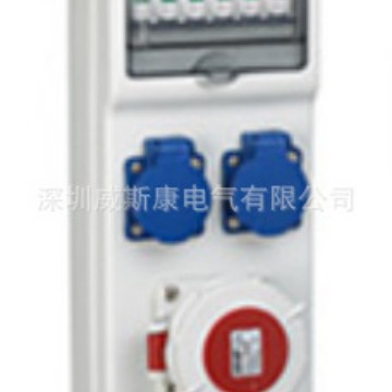 防水式检修电源箱430*120*70配32A1PN漏电32A1P空开16A3*16插座