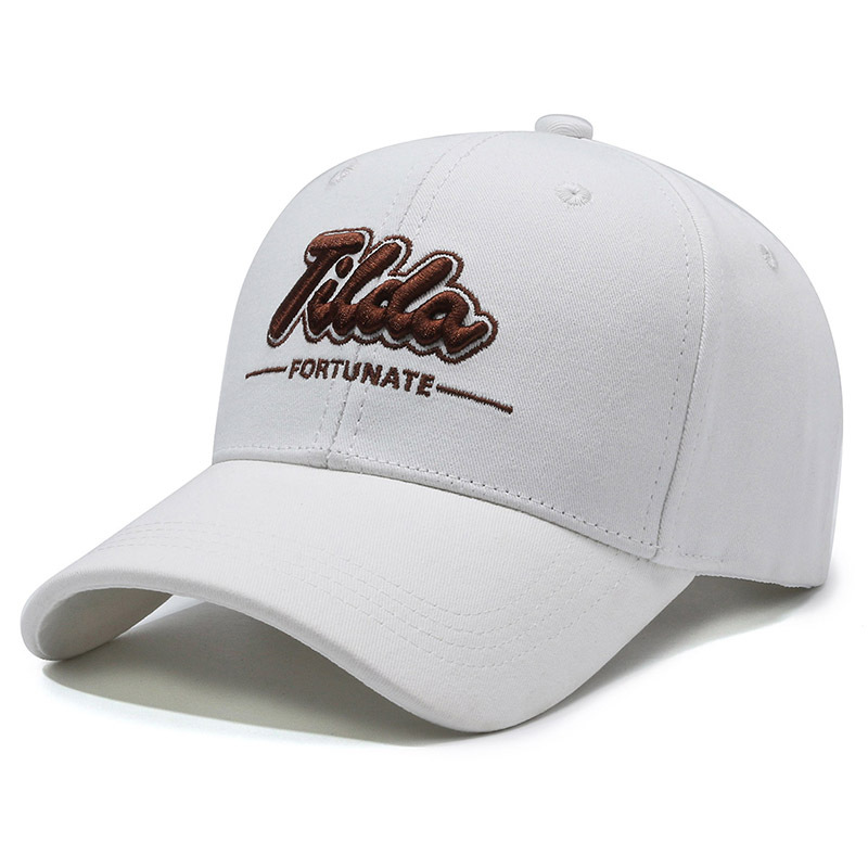 Baseball Cap Women Embroidered Letter Sunscreen Hat Versatile_voghion.com