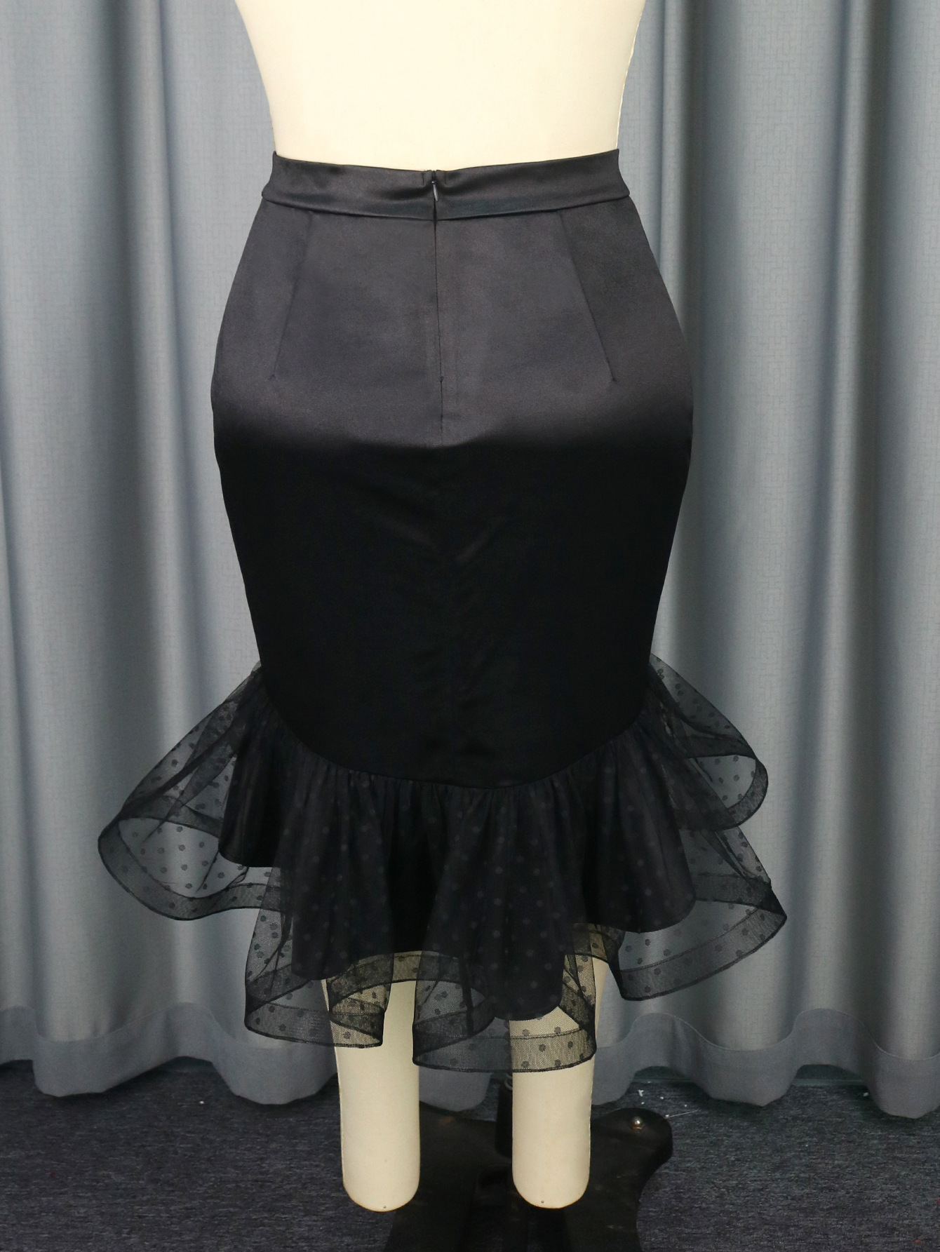 Women's Skirt Solid Colour Elegant Skirt For Party Gathering_voghion.com