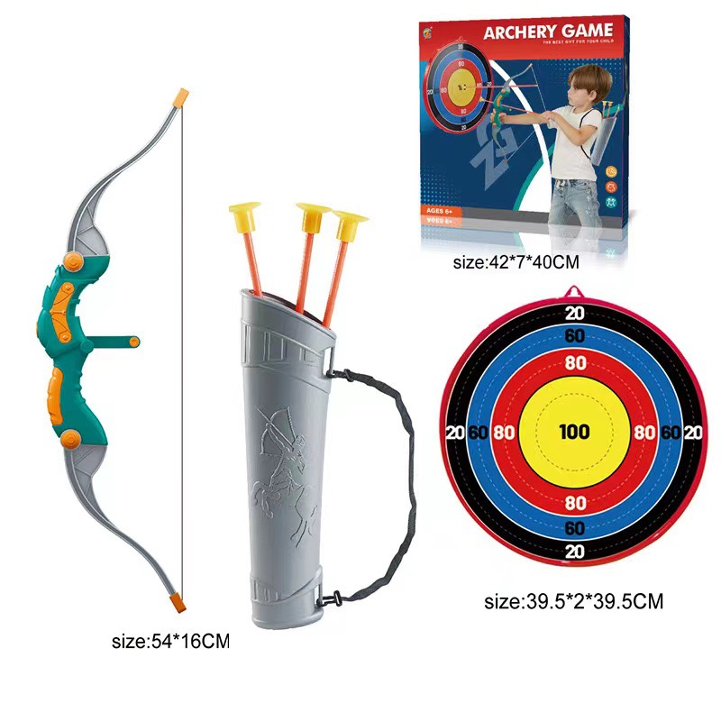 Los juguetes de arco y flecha para niños transfronterizos se adaptan al objetivo móvil para niños y niñas que disparan tiro con arco juguetes deportivos para interiores y exteriores