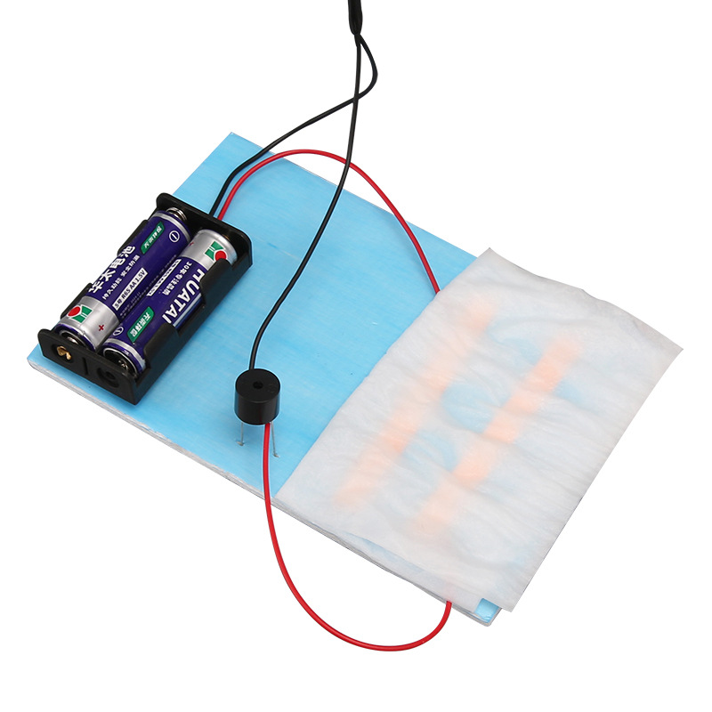 alarma de lluvia circuito de la escuela primaria experimento científico físico material de experimento de conducción de paquete de investigación ciencia y tecnología pequeña producción