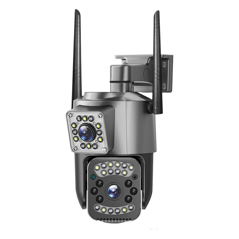 V380 de doble pantalla al aire libre impermeable 6 millones de monitor para el hogar inalámbrico WiFi remoto 4G cámara de vigilancia