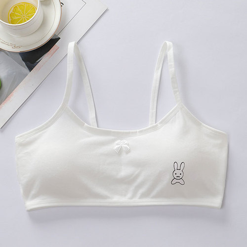 Underwire Bralette for Girls Aged 9-16, Middle School Students, Cotton, Covering Bra to Prevent Exposure