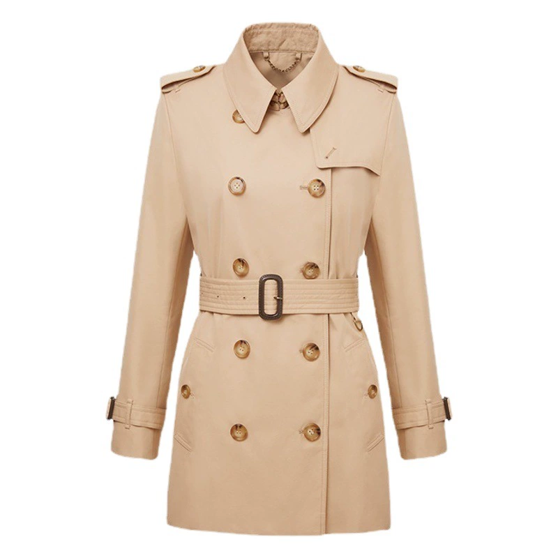 Женский Тренч DFVF Yi Element, новинка 2022 года, маленькое пальто средней длины для жарки на улице в английском стиле, весна-осень, Женское пальто в наличии