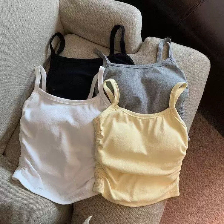 Чистый складчатый камзол жилет для женщин с нагрудными подушками внутри и снаружи.