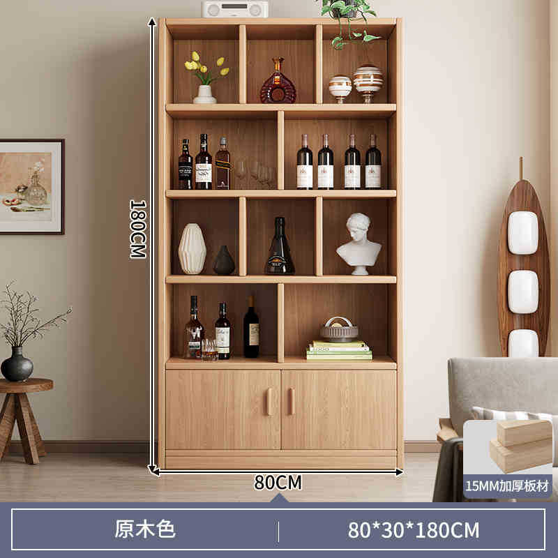 Estante de madera sólida estante de almacenamiento estante de piso simple estante de libros para niños estudiantes dormitorio doméstico sala de estar armario de almacenamiento multicapa