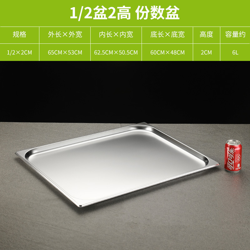 Contenedor Gastronómico de Acero Inoxidable, Grado Alimenticio, Rectangular, para Restauración y Comida Rápida