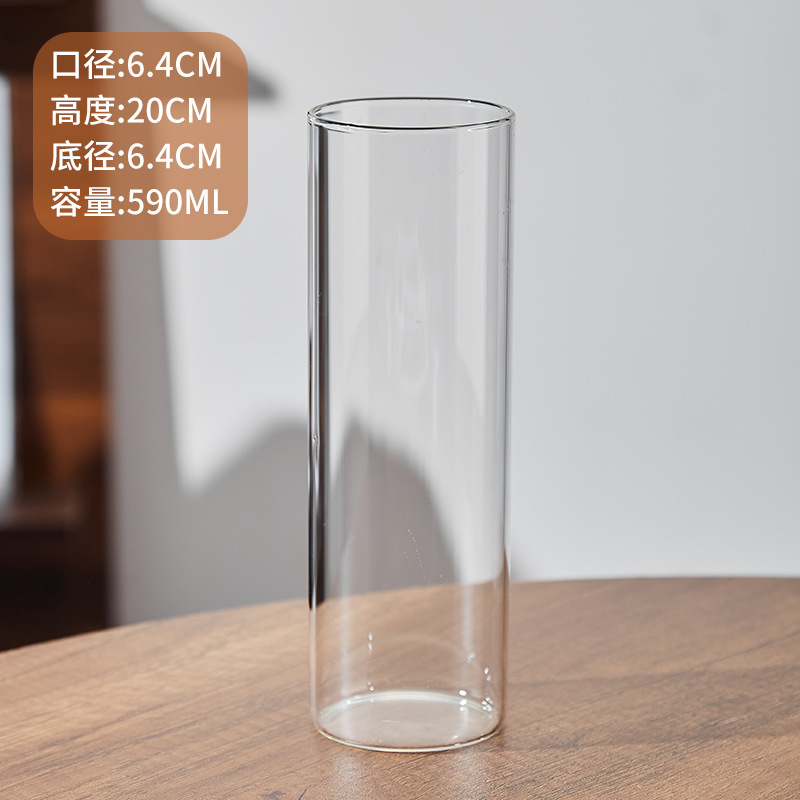 ins高硼硅直筒柯林杯玻璃鸡尾酒杯长岛冰茶杯简约直身长饮调酒杯|undefined