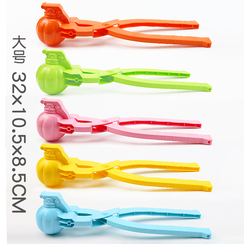 Bola de nieve al aire libre para niños lucha juguete artefacto extra grande bola de nieve clip de plástico dinosaurio amor clip nieve molde conjunto de herramientas