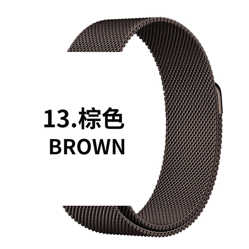 Aplicable Apple Watch Apple Watch Milan Niza Correa de hebilla magnética de acero inoxidable SE de iwatch1-9 generación