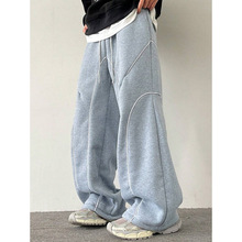 K 26416 Stripe wide leg women's sweatpants ���ƿ���Ůʿ�˶�