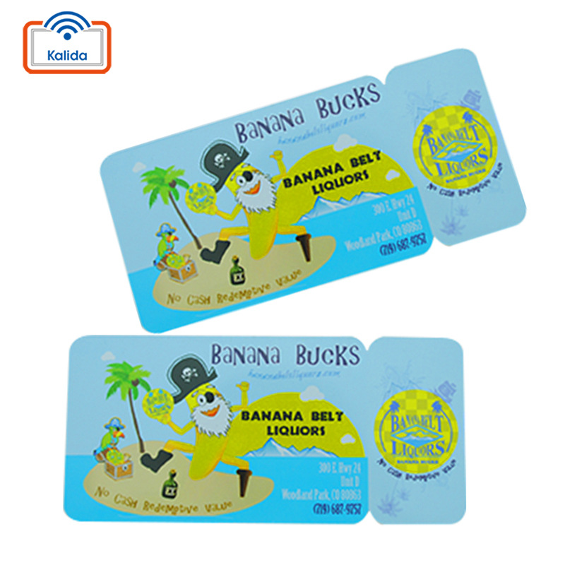 厂家印刷制PVC子母卡 一拖一关联子母卡 塑料卡片