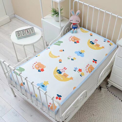 Bamboo Fiber Cooling Mat Baby Class A Summer Mattress New Cartoon Infant Soft Cooling Mat Kindergarten Nap Mat