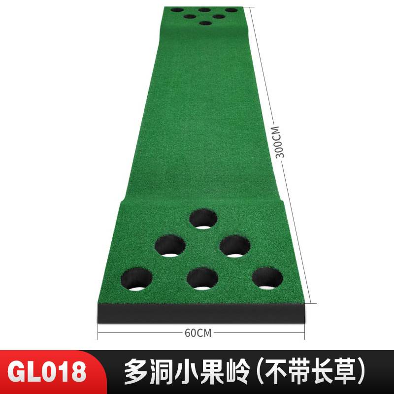 Thảm tập golf trong nhà PGM đa lỗ di động 0,6x3m — GL018 【Xanh lá đơn nhiều lỗ (không có cỏ dài) 】, GL018 [Green nhỏ nhiều lỗ đơn (không có cỏ dài) + 6 bóng], GL018 【một cây xanh nhỏ với cỏ dài và nhiều lỗ 】, GL018 [một quả xanh nhỏ với cỏ dài và nhiều lỗ, đặt 6 quả bóng]