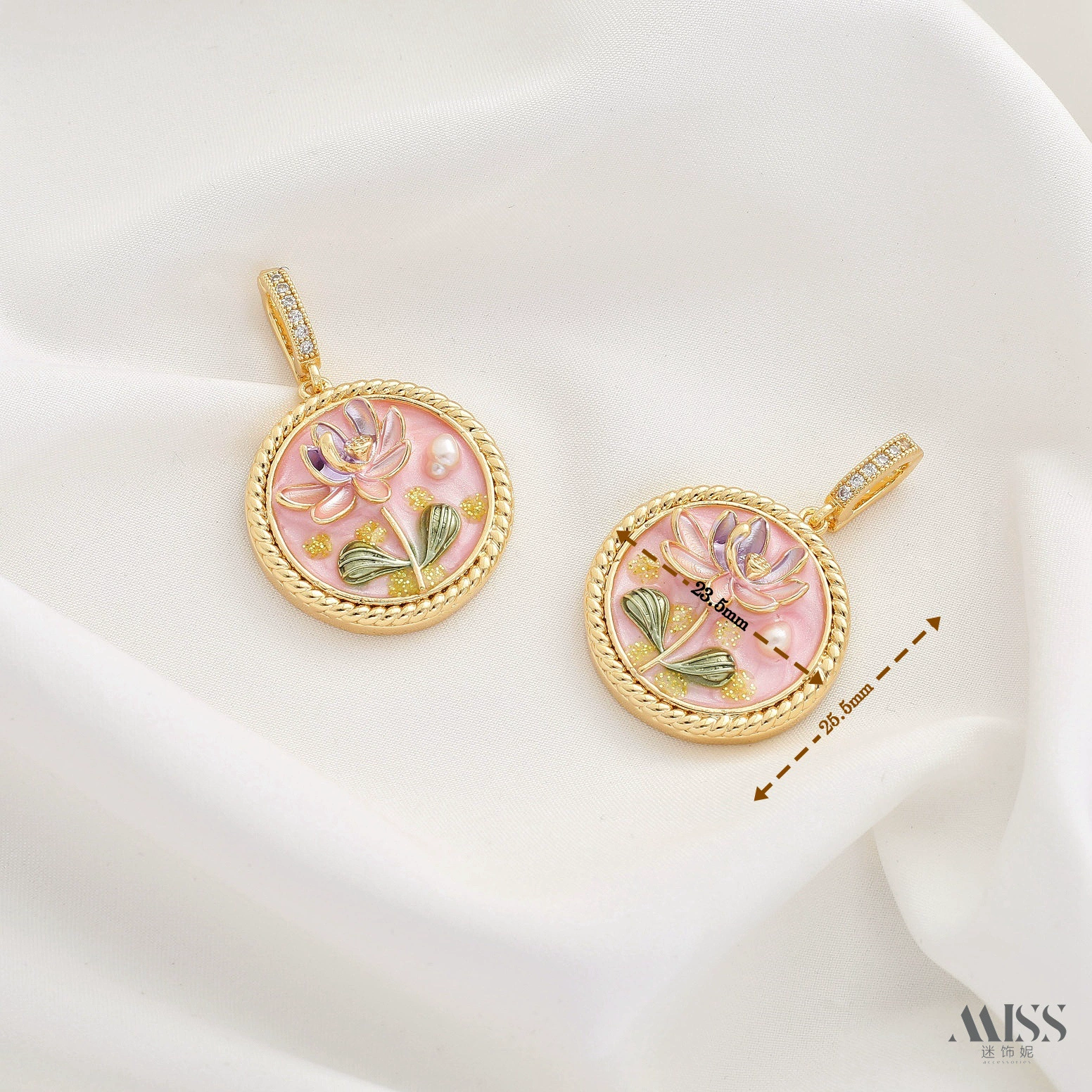 Мод pendant из органического жемчуга, свитер, аксессуар, ручная роспись, цветочная, китайский стиль, стиль высокого качества