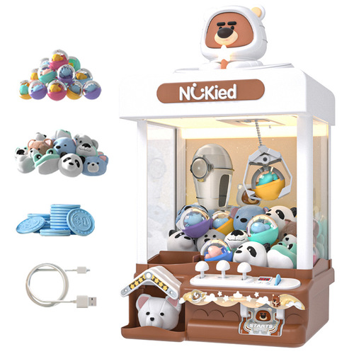 Newqi claw machine small mini household children's clip doll gashapon machine boys and girls New Year's gift toys