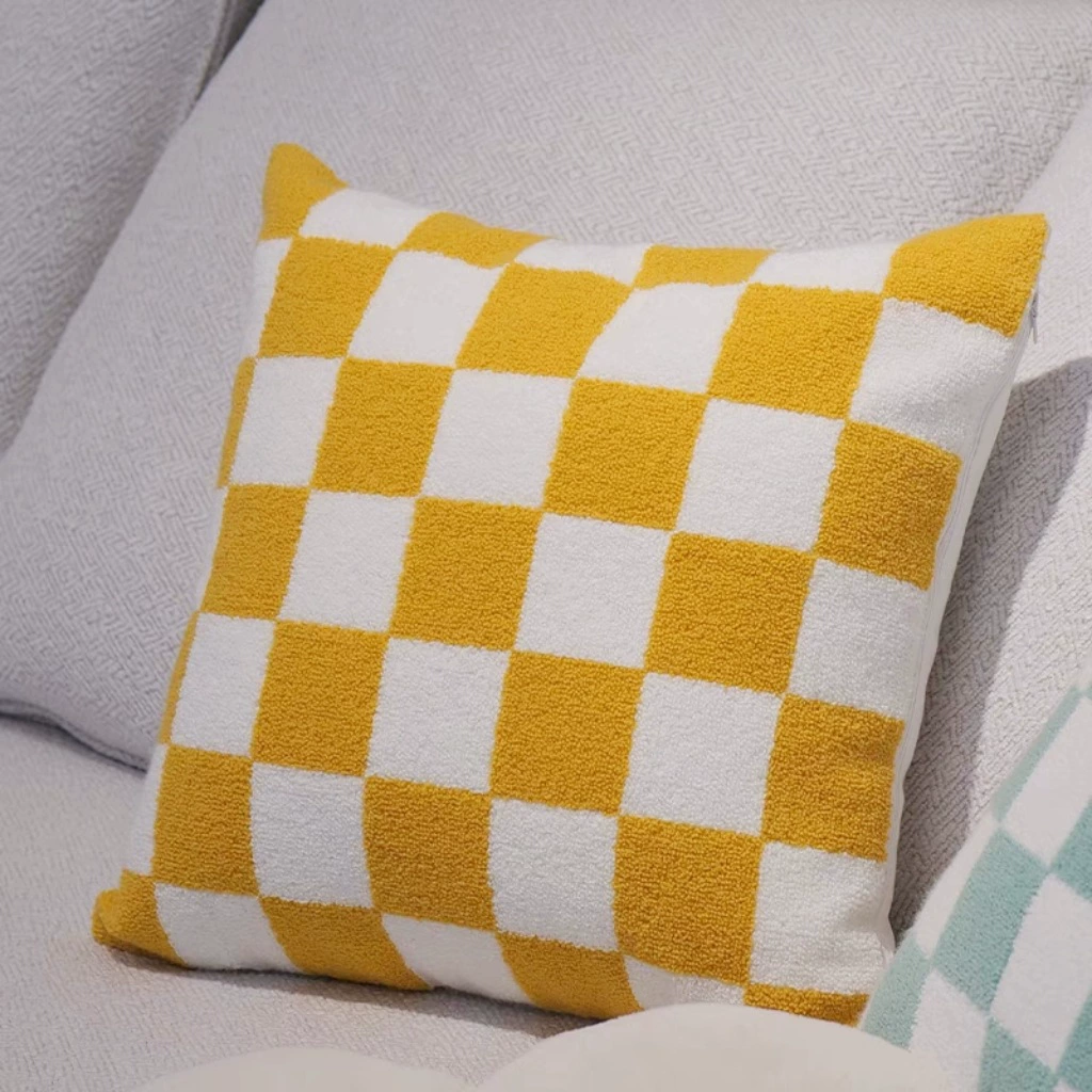 Fresh pillow, cream square small pillowcase solar-powered for bed, flowered